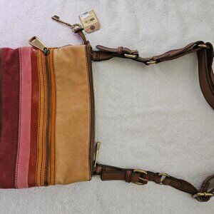 Fossil multicolor crossbody bag with original tags